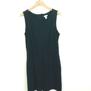 Chico's Solid Black Midi Shift Dress